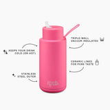 34oz Ceramic Reusable Bottle (More Colors Available) - Lizzy G's Fine Gifts