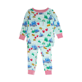Snowy Train Tracks Two Piece PJ Set