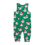 Green Santa Joy Knit Romper