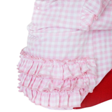 Pink Dear Santa Long Sleeve Bubble Romper