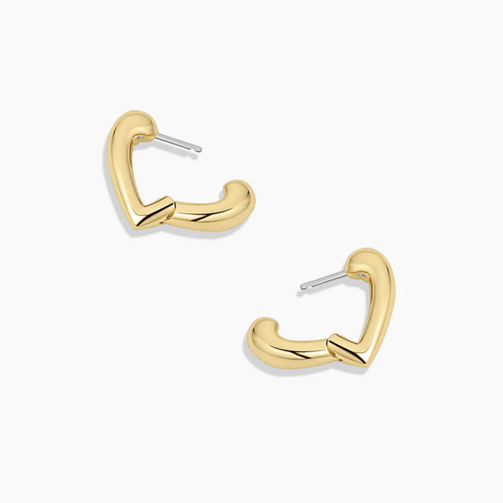 Amour Heart Huggie Earrings - Lizzy G's Fine Gifts