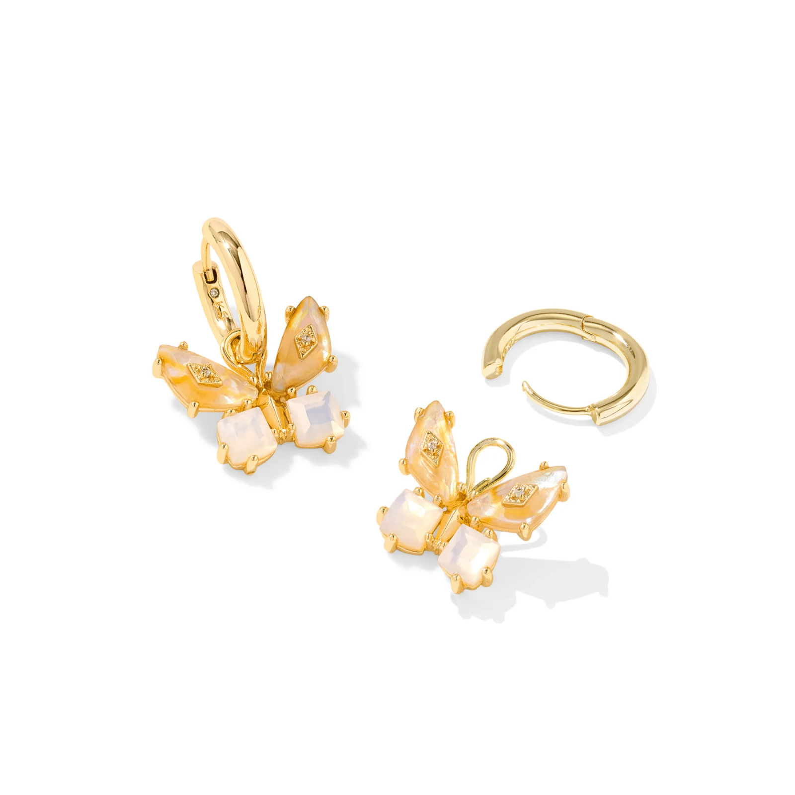 Bianca Butterfly Huggie Earrings - Lizzy G's Fine Gifts