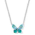 Bianca Butterfly Short Pendant Necklace - Lizzy G's Fine Gifts