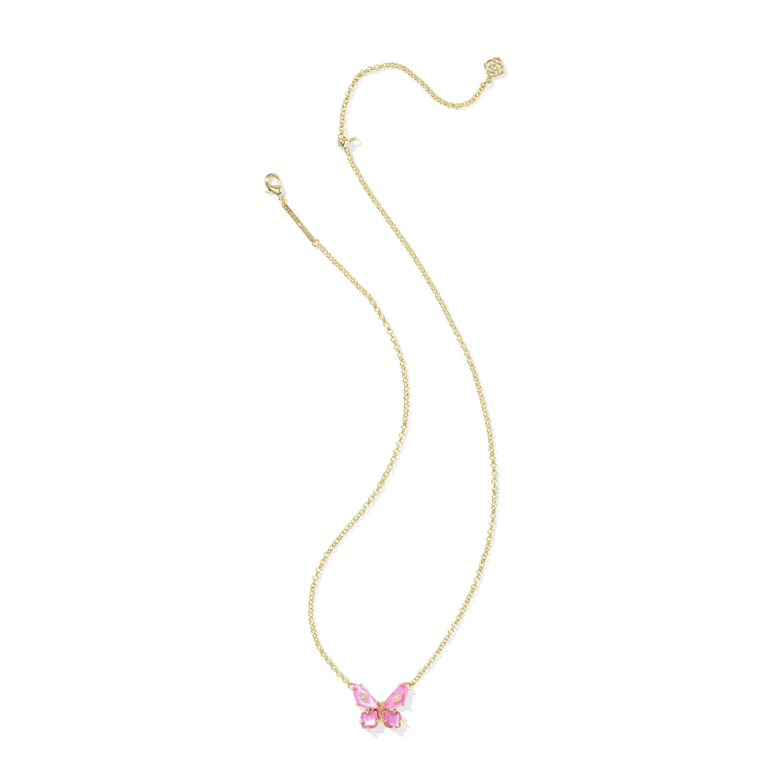 Bianca Butterfly Short Pendant Necklace - Lizzy G's Fine Gifts