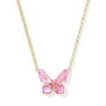 Bianca Butterfly Short Pendant Necklace - Lizzy G's Fine Gifts