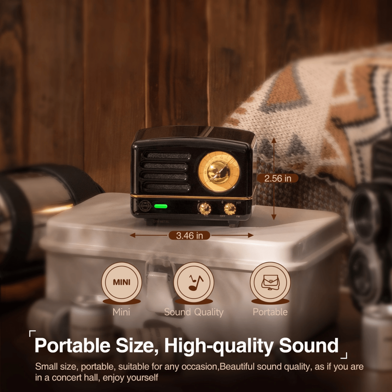 Bluetooth Radio - Black - Lizzy G's Fine Gifts