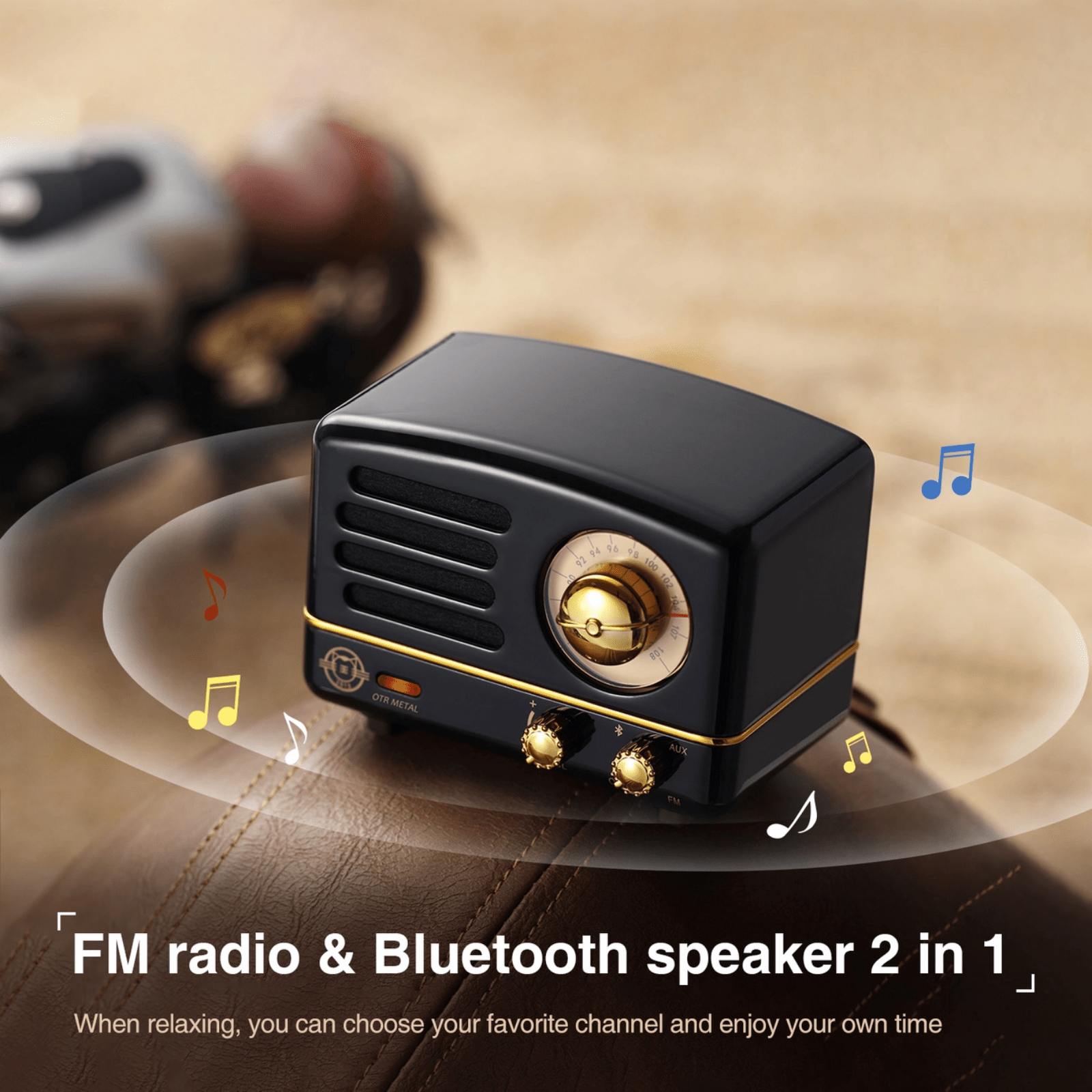 Bluetooth Radio - Black - Lizzy G's Fine Gifts