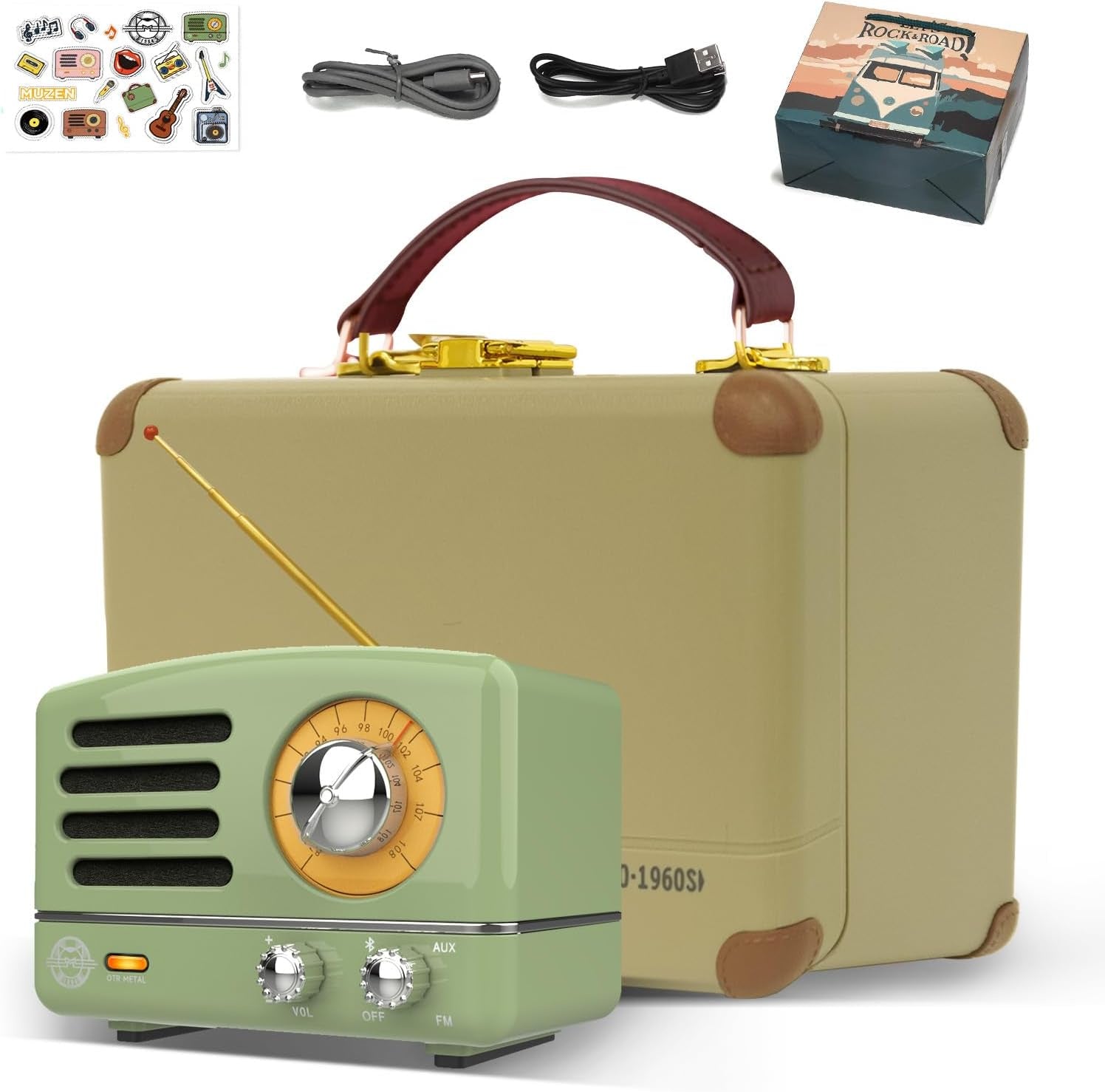 Bluetooth Radio - Green - Lizzy G's Fine Gifts