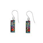Botanical Rectangle Leaf Earring - Lizzy G's Fine Gifts