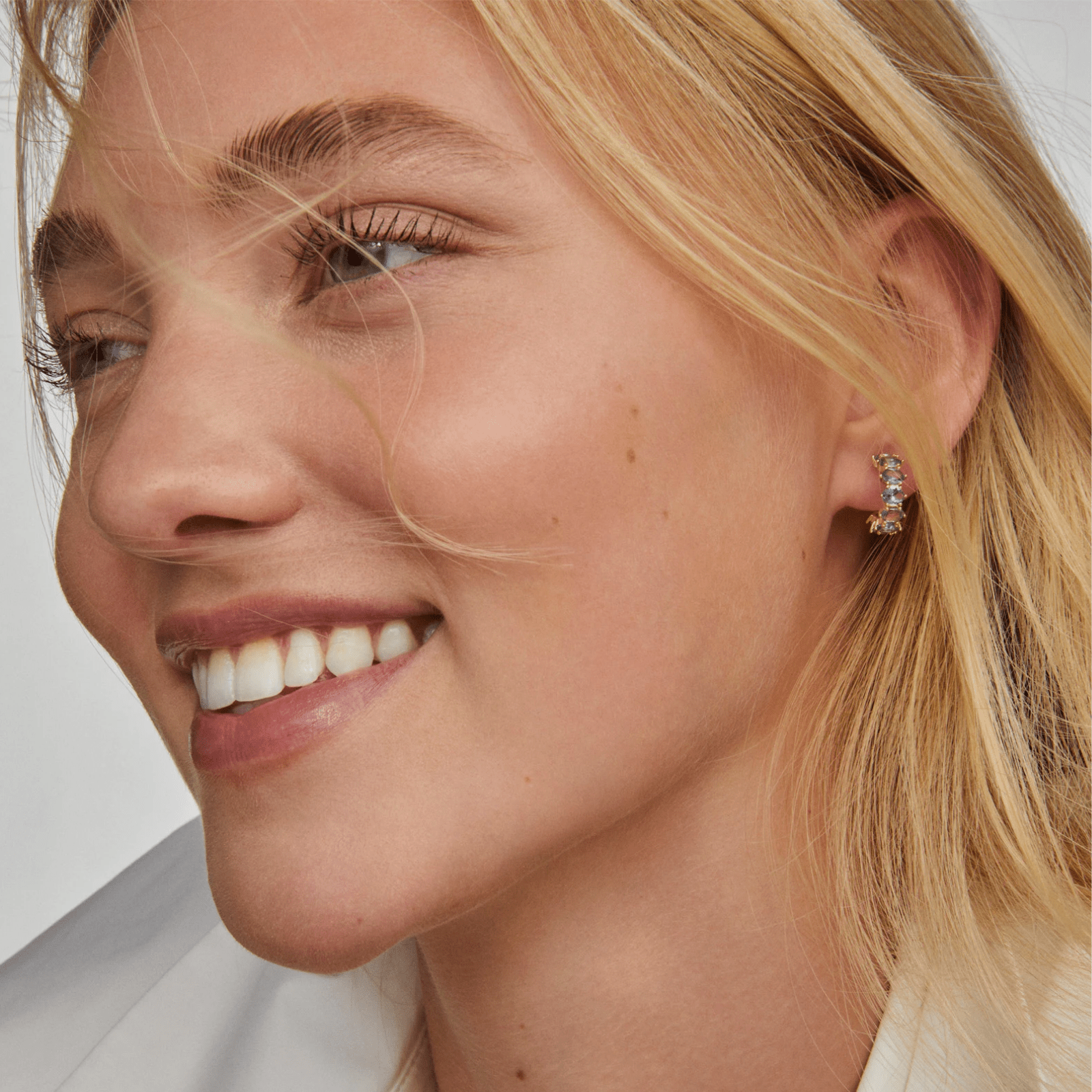 Cailin Crystal Birthstone Huggie Earrings - Lizzy G's Fine Gifts