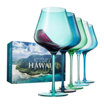 Colors of Hawaii Wine Set - Lizzy G's Fine Gifts