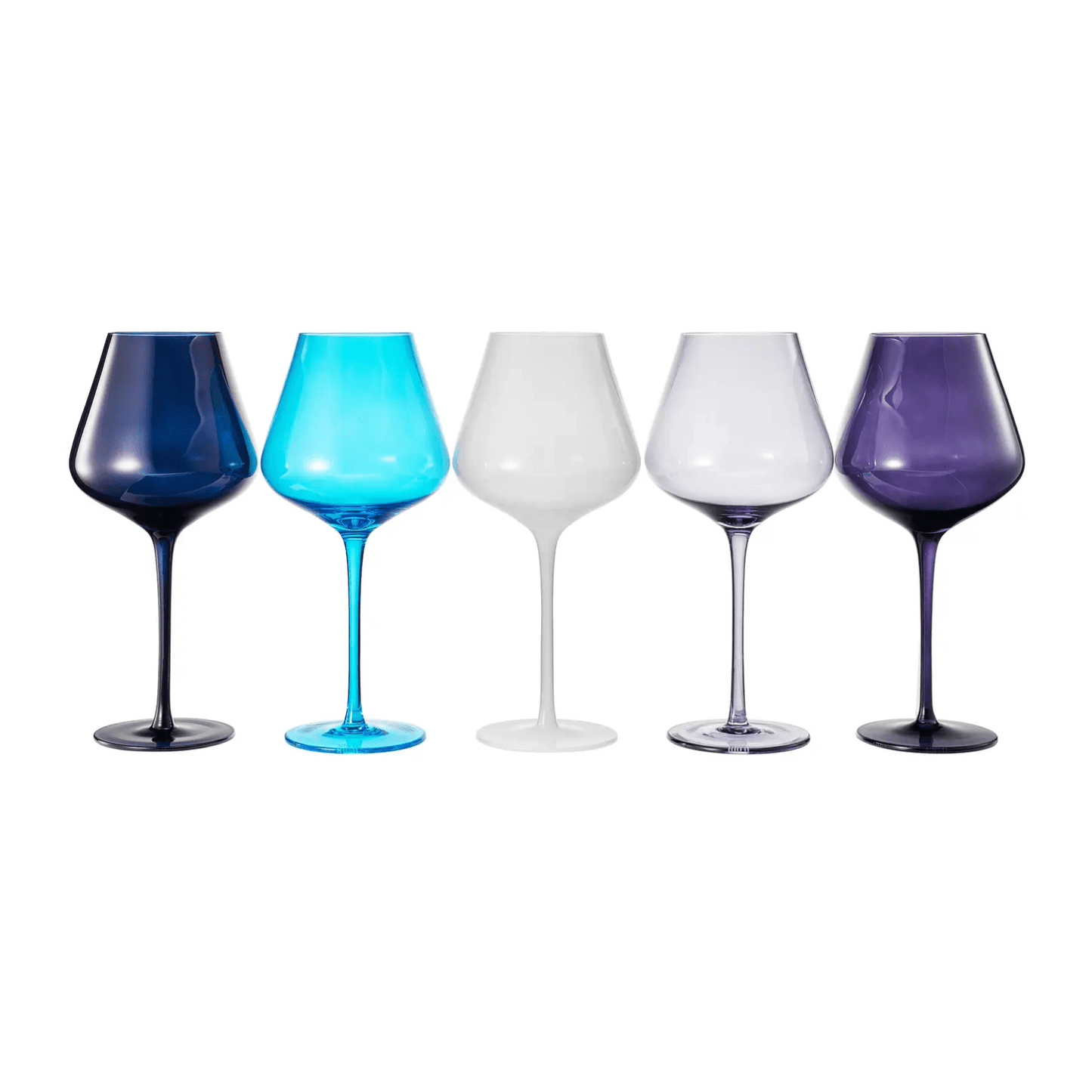 Colors of Santorini Wine Set - Lizzy G's Fine Gifts