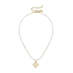 Cross Freshwater Pearl Necklace - Lizzy G's Fine Gifts