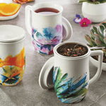 Fiore Steeping Cup with Infuser - Lizzy G's Fine Gifts