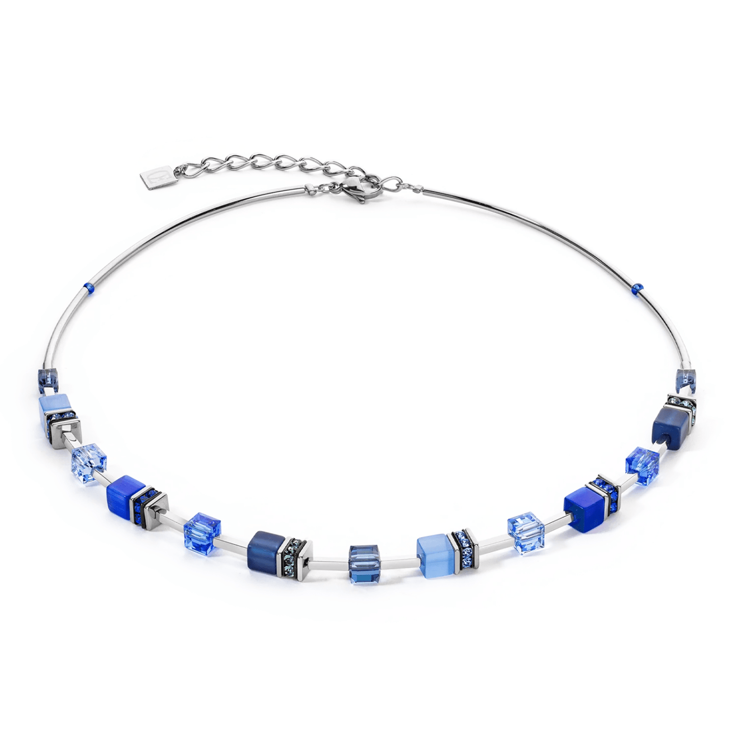GeoCUBE® Iconic Lite Necklace Blue - Lizzy G's Fine Gifts