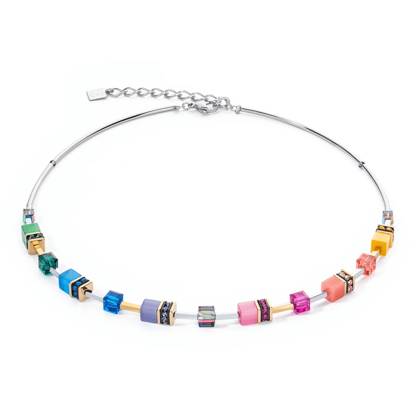 GeoCUBE® Iconic Lite Necklace Rainbow - Lizzy G's Fine Gifts
