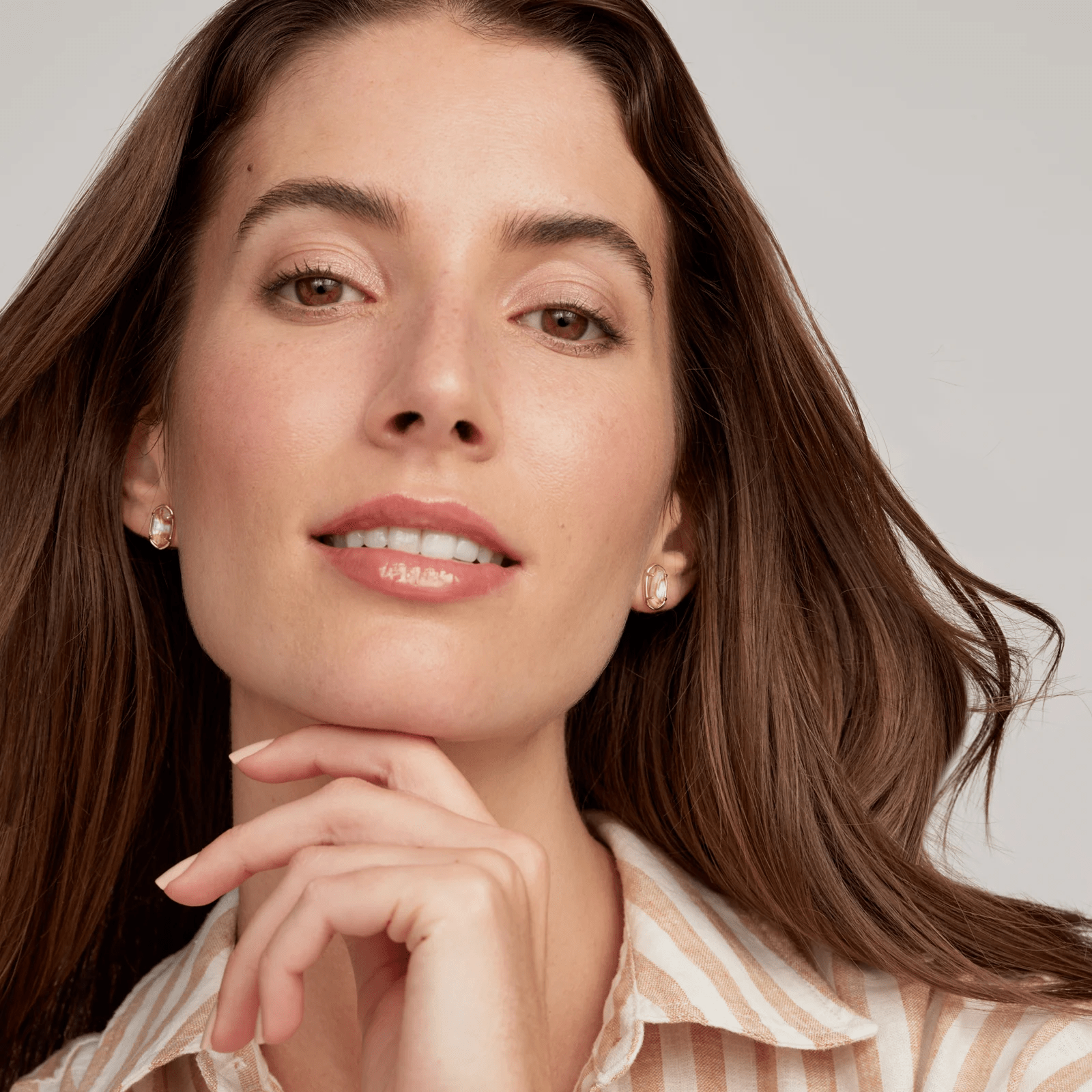 Grayson Stone Stud Earrings - Lizzy G's Fine Gifts