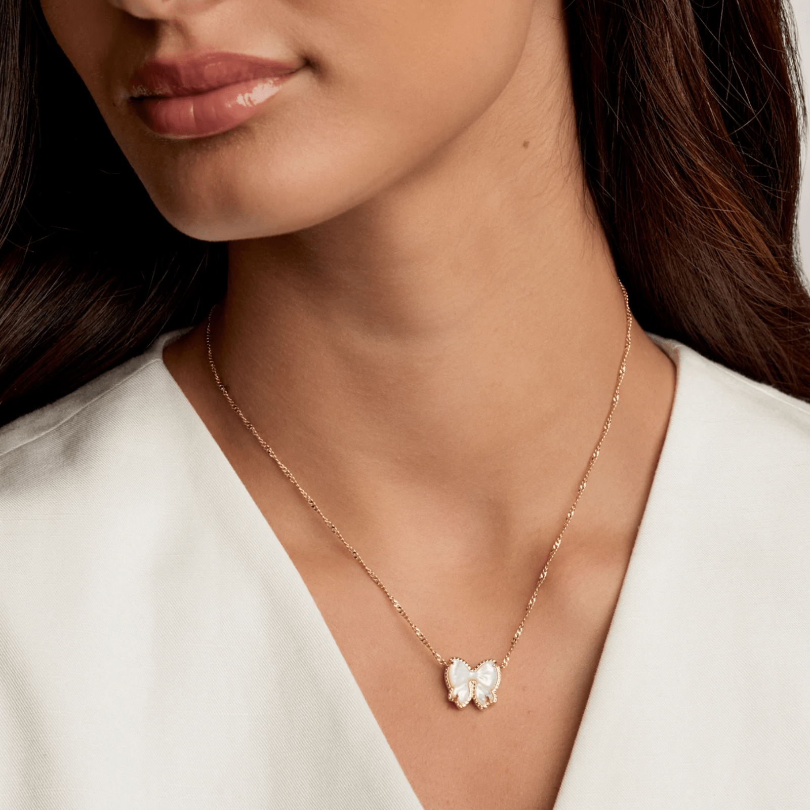 Haley Bow Pendant Necklace - Lizzy G's Fine Gifts