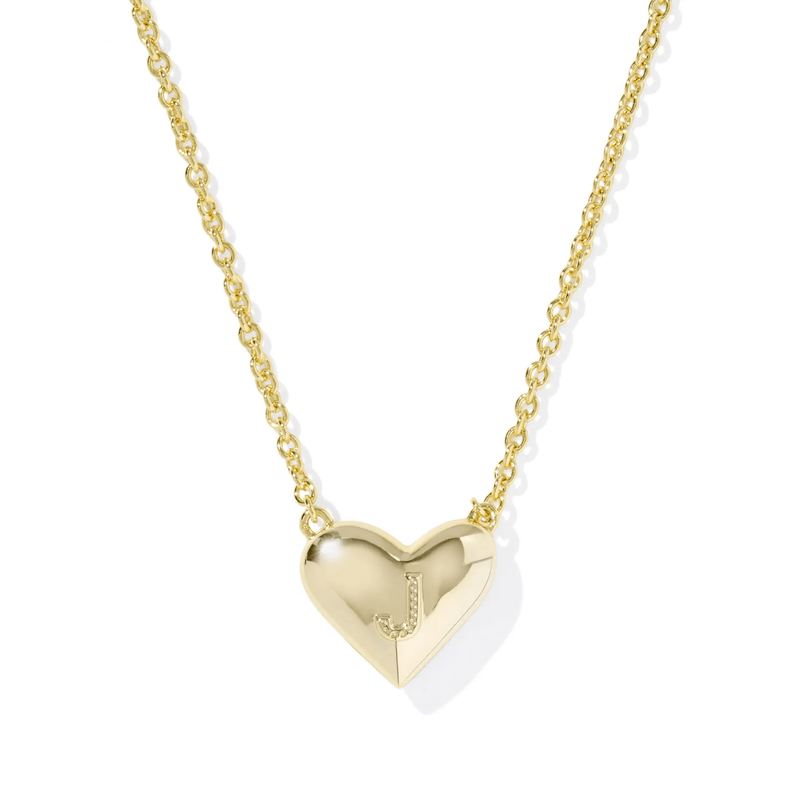 Heart Initial Pendant Necklace - Lizzy G's Fine Gifts