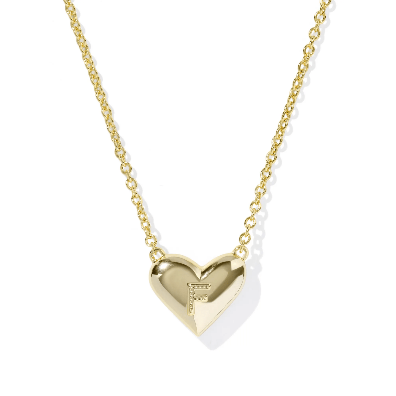 Heart Initial Pendant Necklace - Lizzy G's Fine Gifts