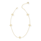 Heritage Mini Cross Station Necklace - Lizzy G's Fine Gifts