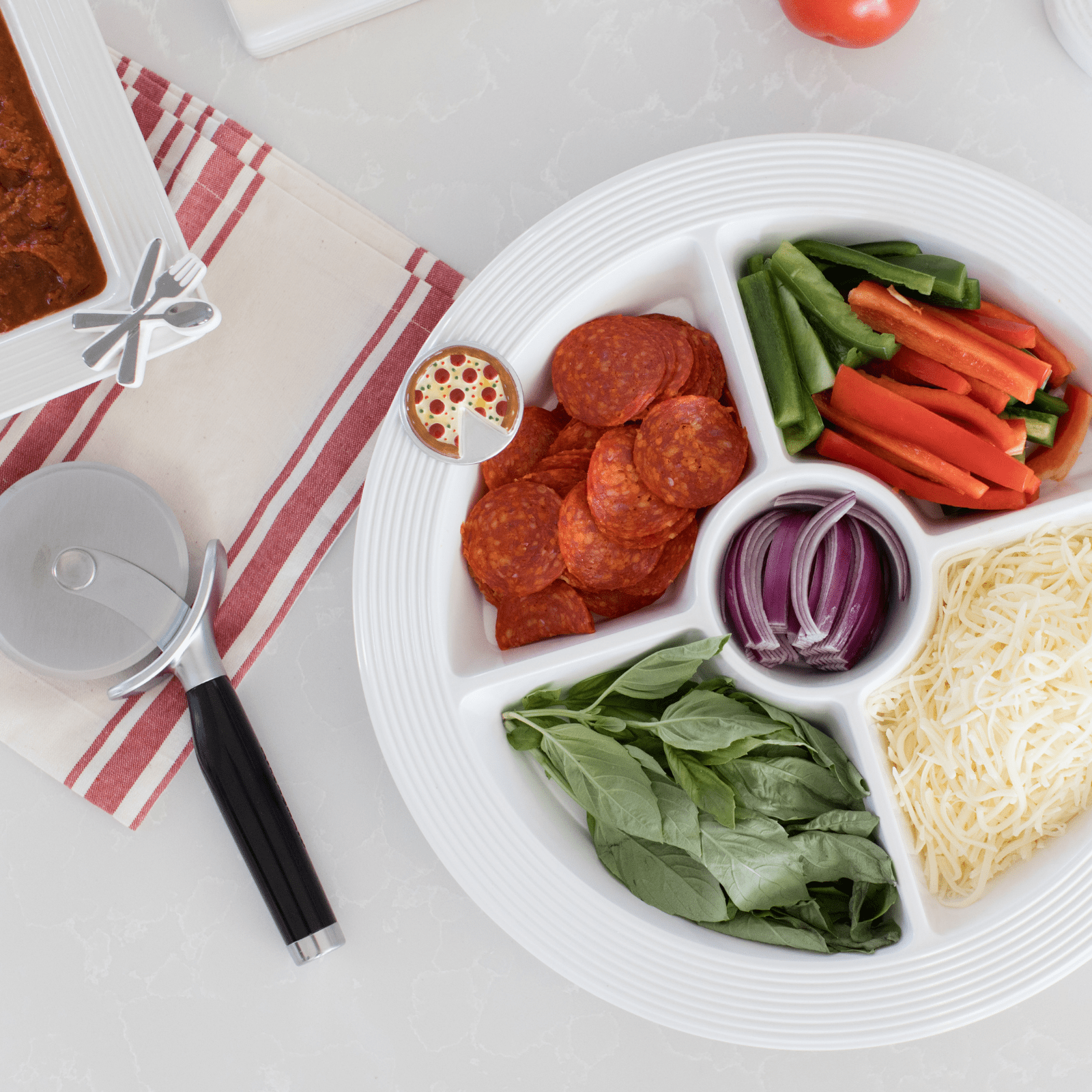 Melamine Divided Serving Dish - Lizzy G's Fine Gifts