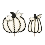 Metal Ric Rac Pumpkin Decor - Lizzy G's Fine Gifts