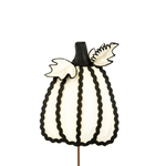 Metal Ric Rac Pumpkin Decor - Lizzy G's Fine Gifts