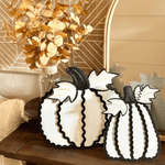 Metal Ric Rac Pumpkin Decor - Lizzy G's Fine Gifts
