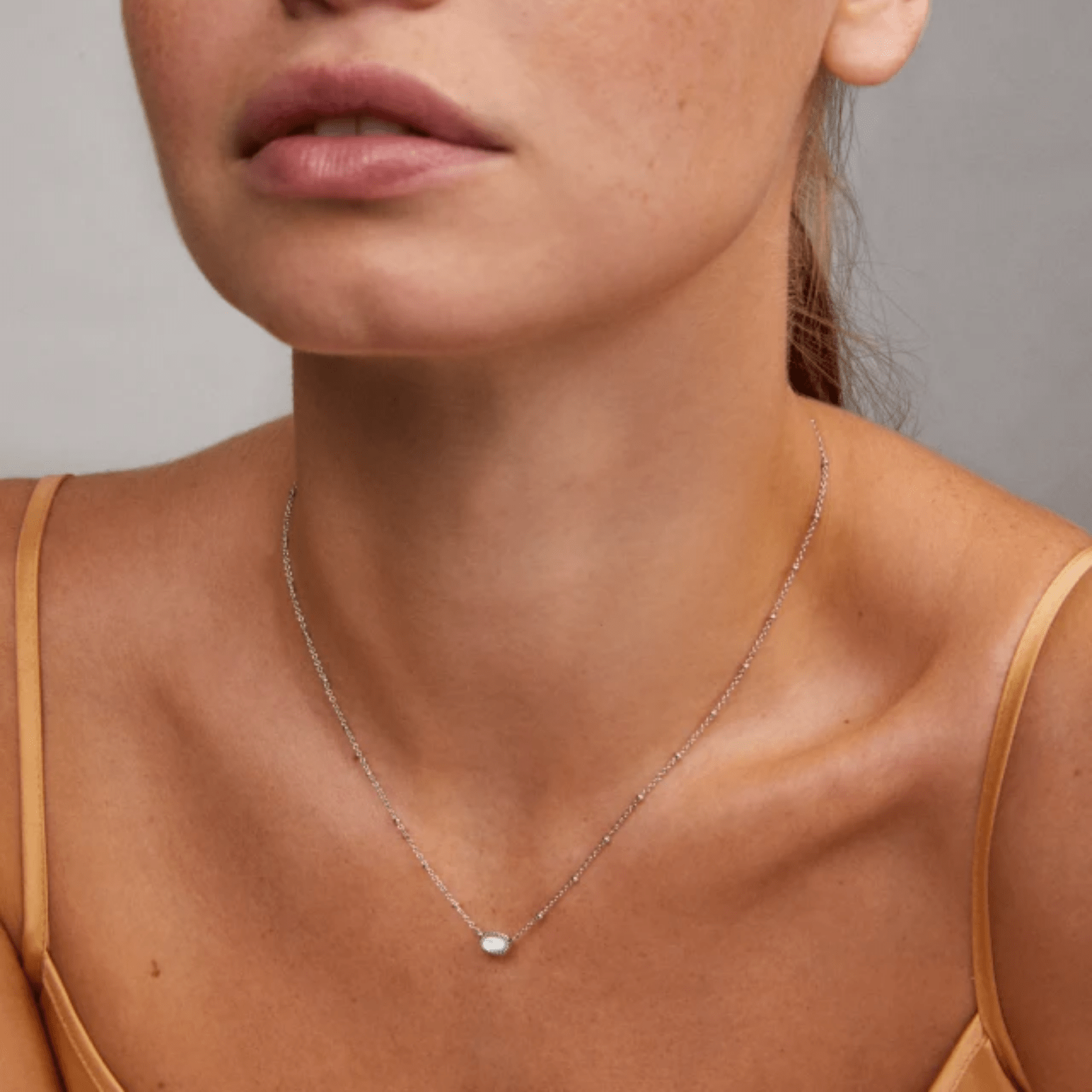 Mini Elisa Satellite Chain Short Necklace - Lizzy G's Fine Gifts
