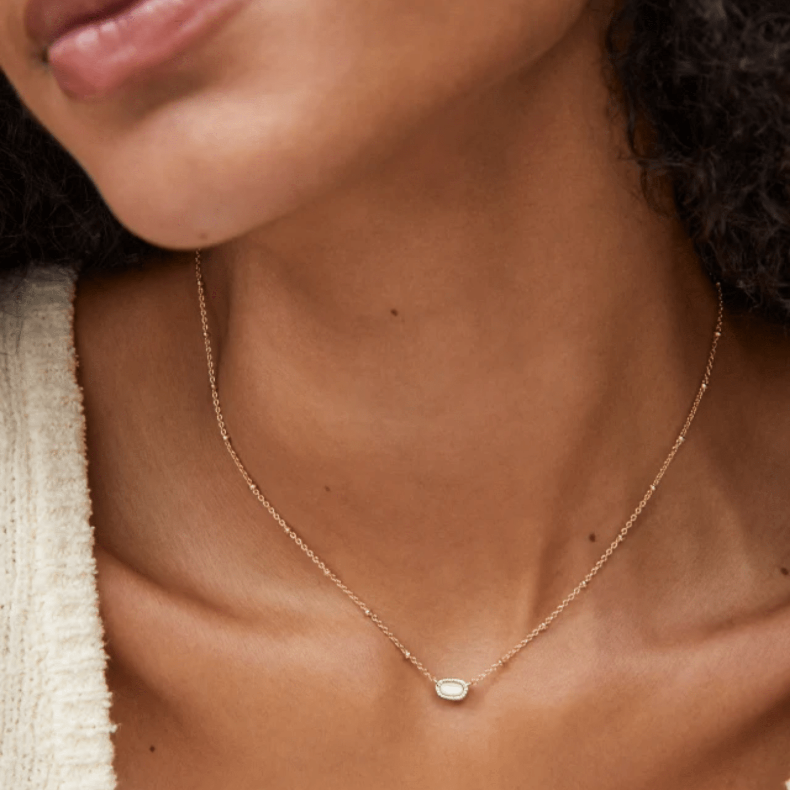 Mini Elisa Satellite Chain Short Necklace - Lizzy G's Fine Gifts