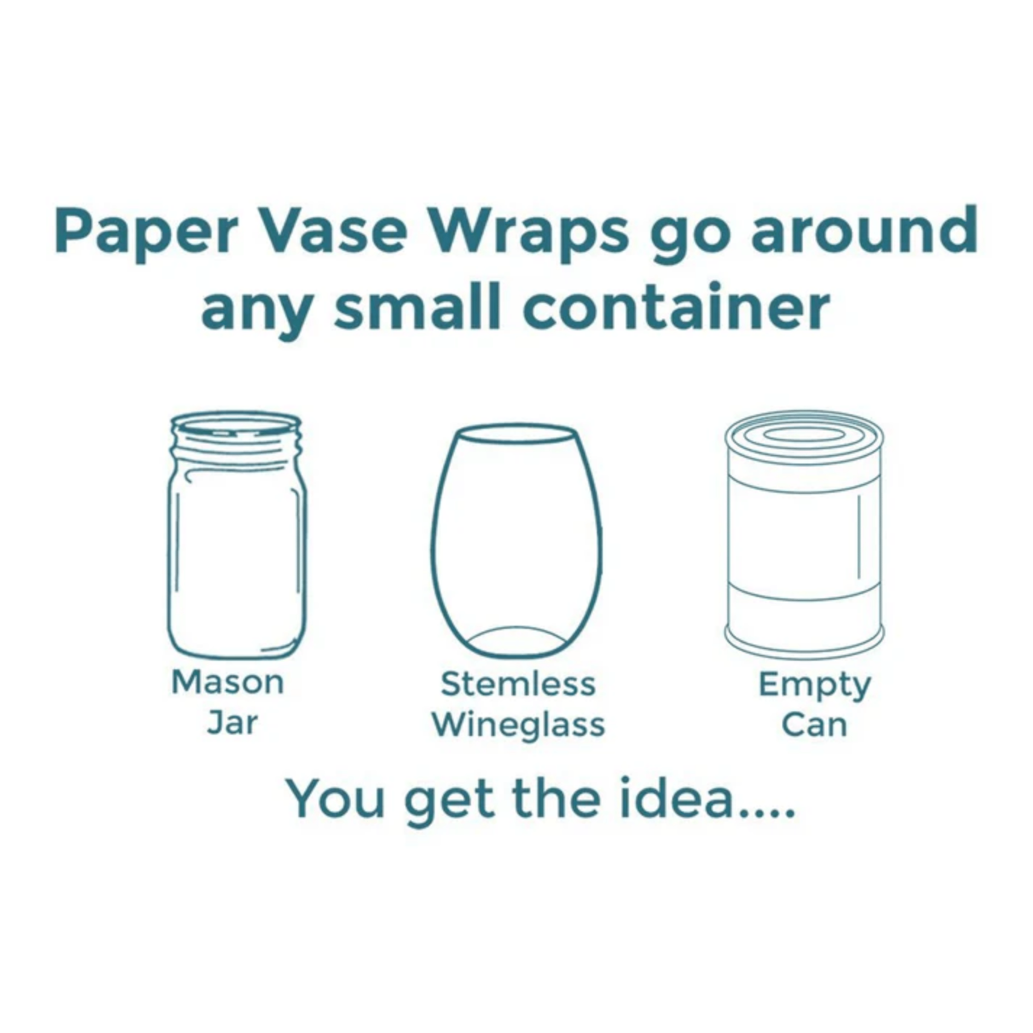 Paper Vase Wraps (Multiple Designs Available) - Lizzy G's Fine Gifts