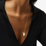 Pebble Gold Pendant Necklace - Lizzy G's Fine Gifts