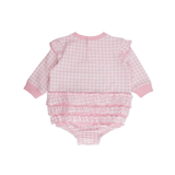 Pink Dear Santa Long Sleeve Bubble Romper - Lizzy G's Fine Gifts