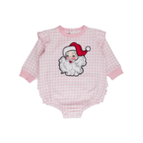 Pink Dear Santa Long Sleeve Bubble Romper - Lizzy G's Fine Gifts