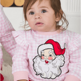 Pink Dear Santa Long Sleeve Bubble Romper - Lizzy G's Fine Gifts