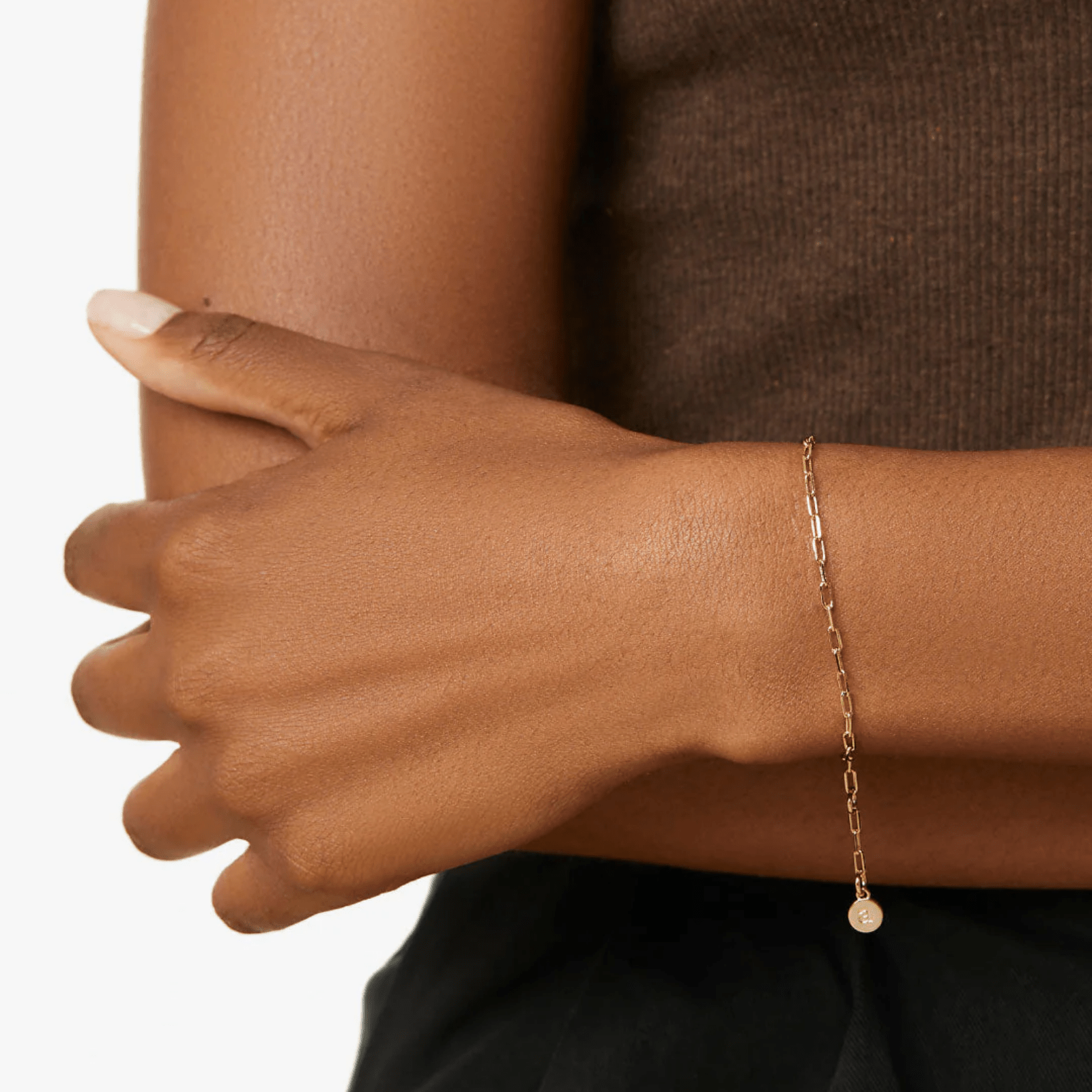 Poetry Slim Link Chain Bracelet - Lizzy G's Fine Gifts