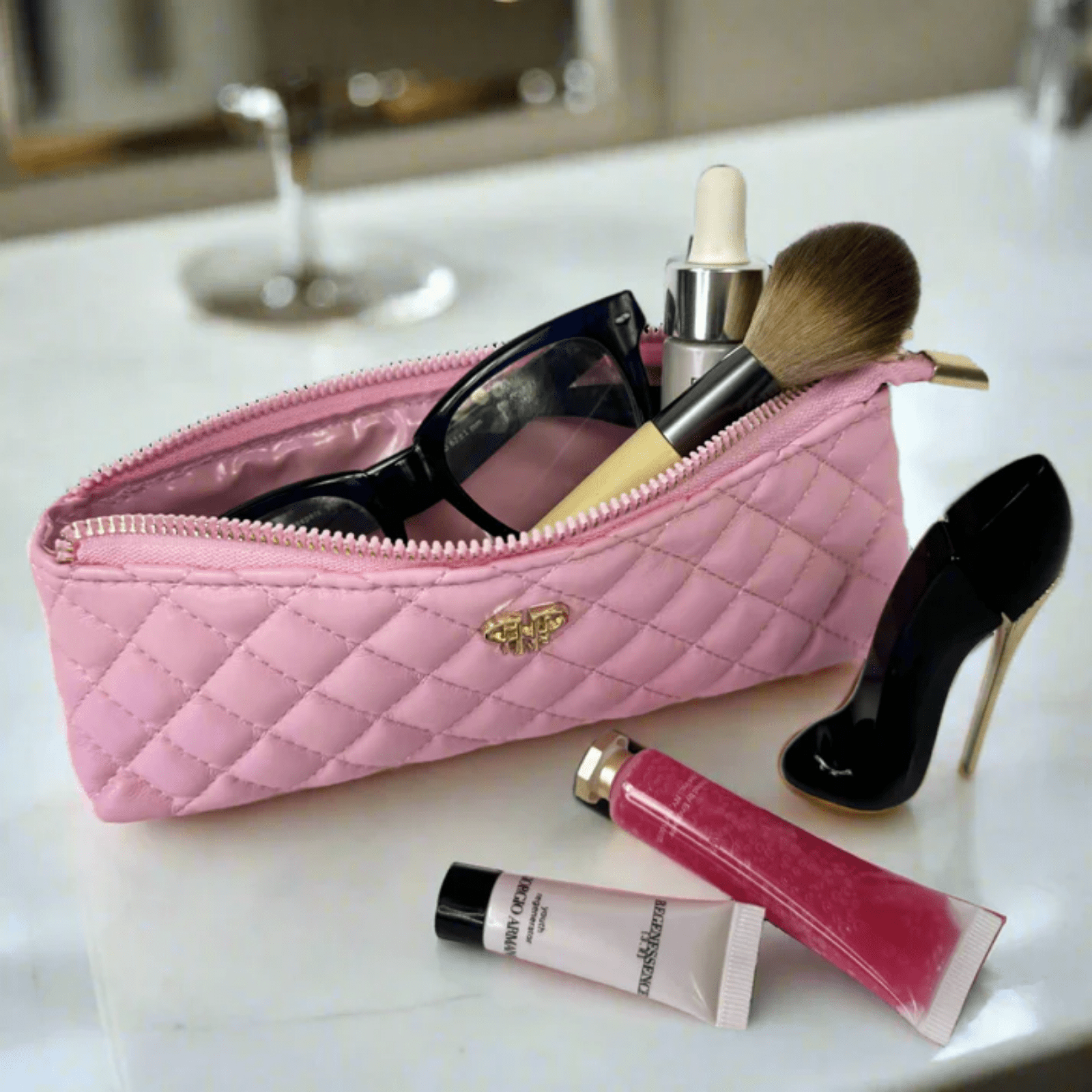 Quilted Stash Case On - the - Go Bag - Lizzy G's Fine Gifts