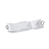 Rectangular Chip & Dip Serving Dish - Lizzy G's Fine Gifts