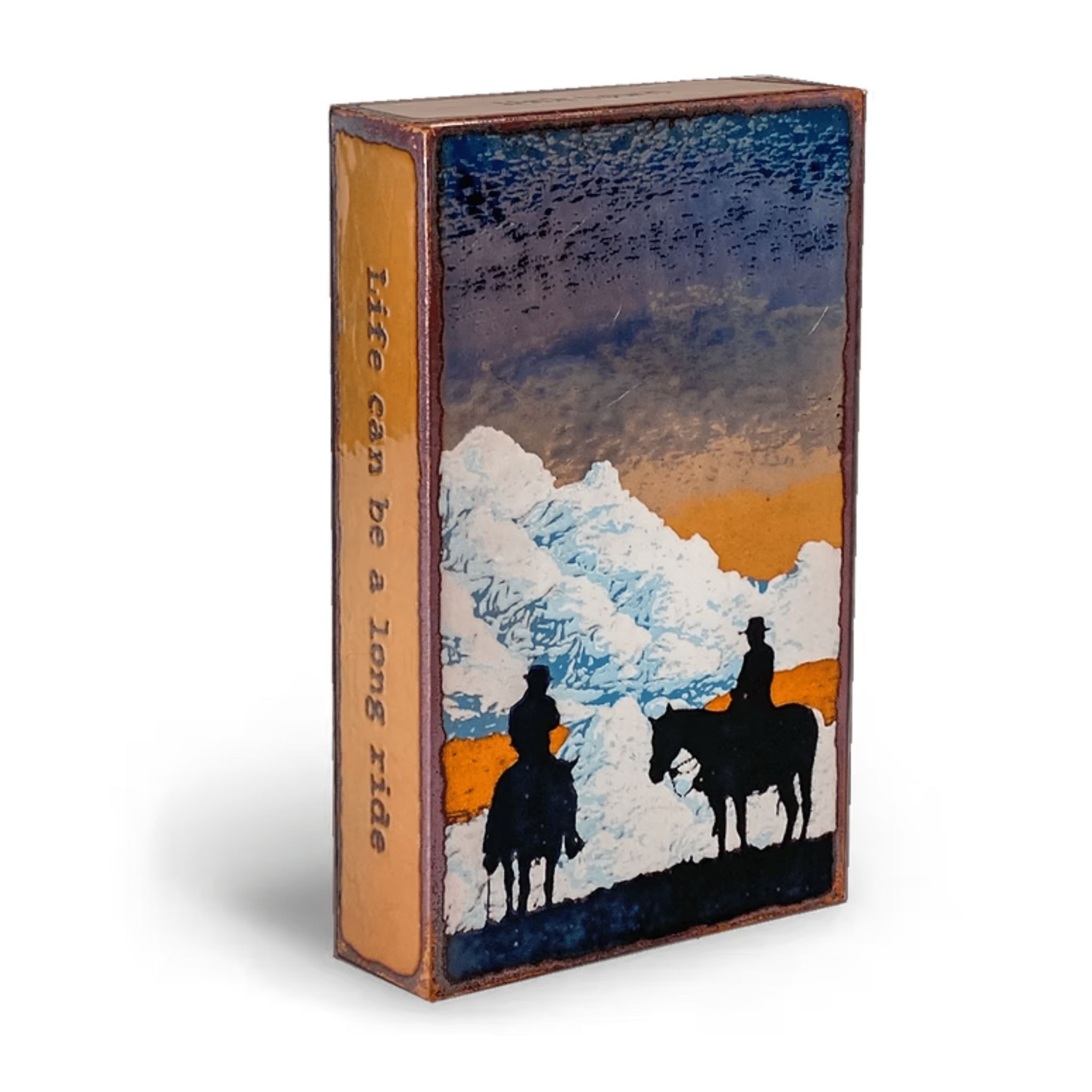 Ride the River - 256 - Copper Art Block - Lizzy G's Fine Gifts