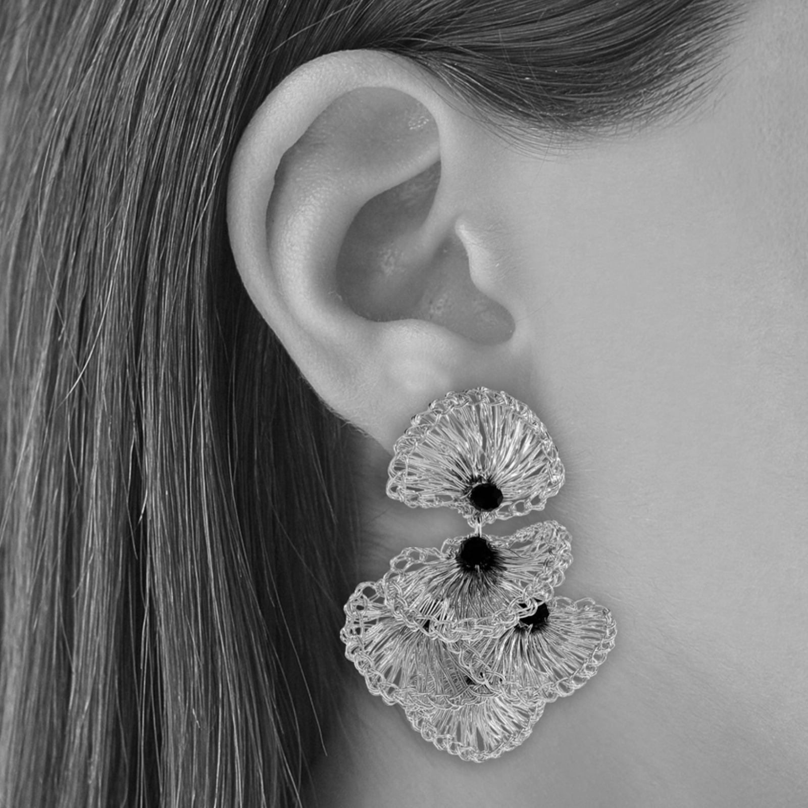 Shells Mini Crochet Earrings - Lizzy G's Fine Gifts