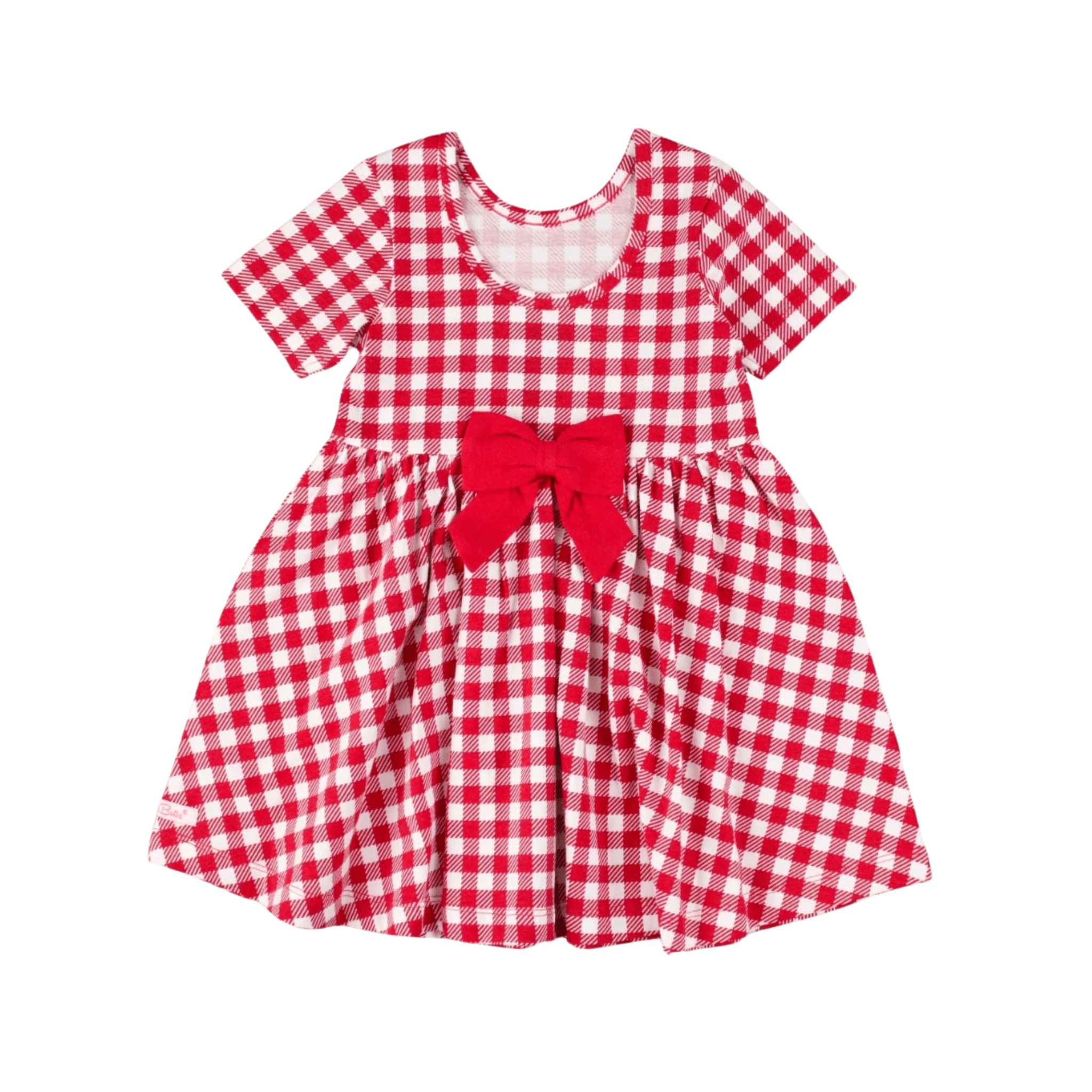 Red Gingham Short Sleeve Twirl Dress 3-6M / Red Gingham Red Gingham Short Sleeve Twirl Dress 3-6M / Red Gingham