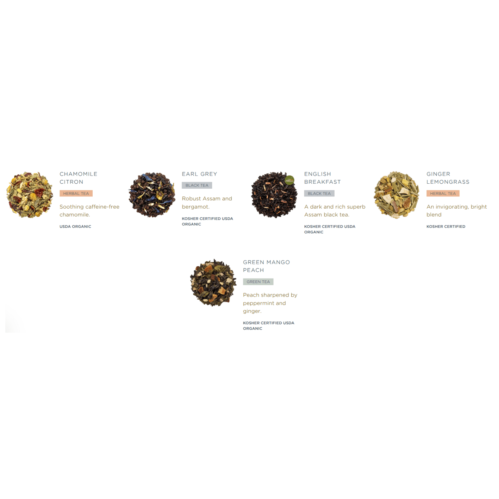 Single Steeps Loose Tea - Tea Tasting Assortment - Lizzy G's Fine Gifts