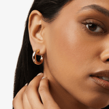 Small Gold Hoop Earrings - Tia Mini - Lizzy G's Fine Gifts