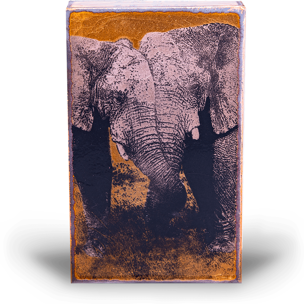 Sterling - 239 - Copper Art Block - Lizzy G's Fine Gifts