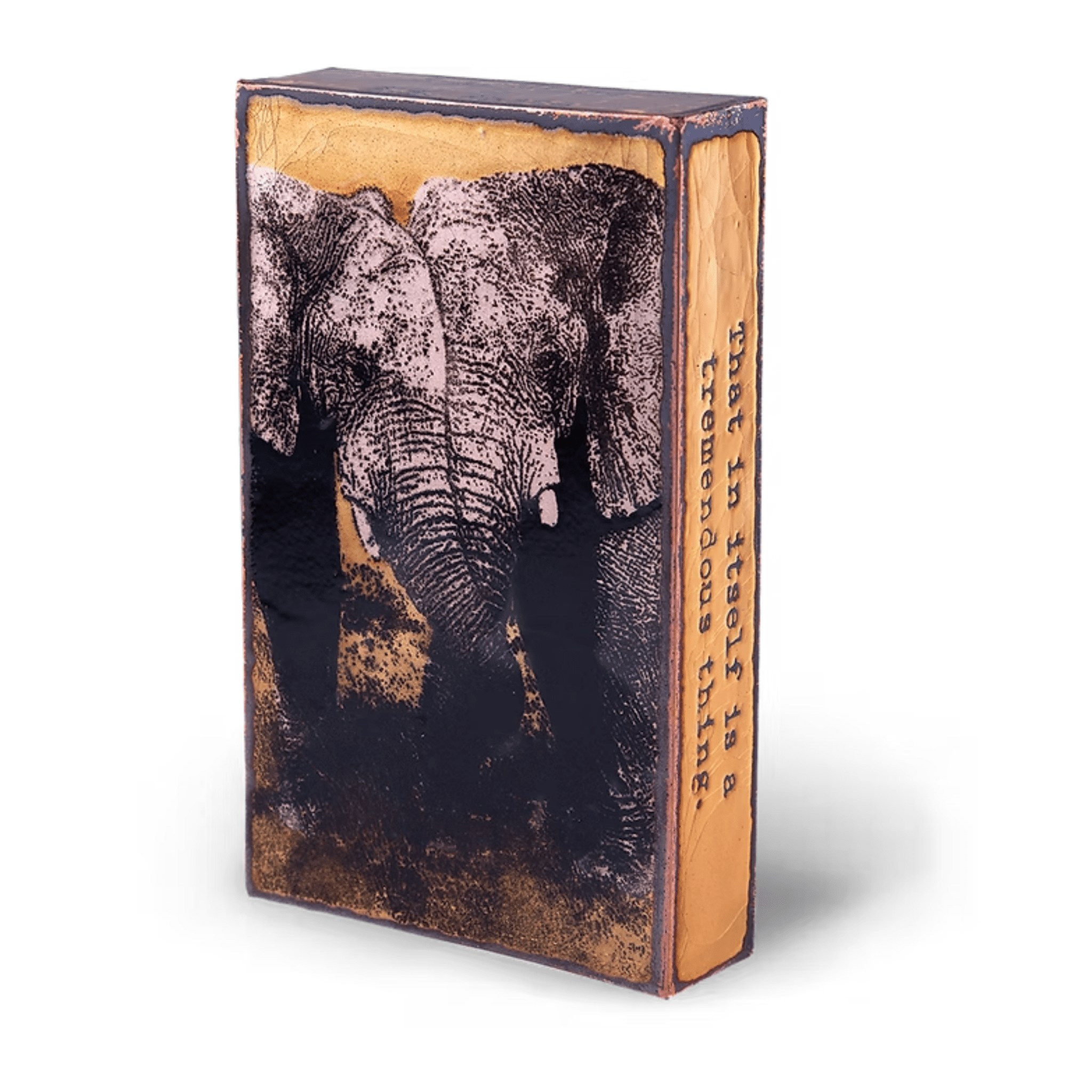 Sterling - 239 - Copper Art Block - Lizzy G's Fine Gifts
