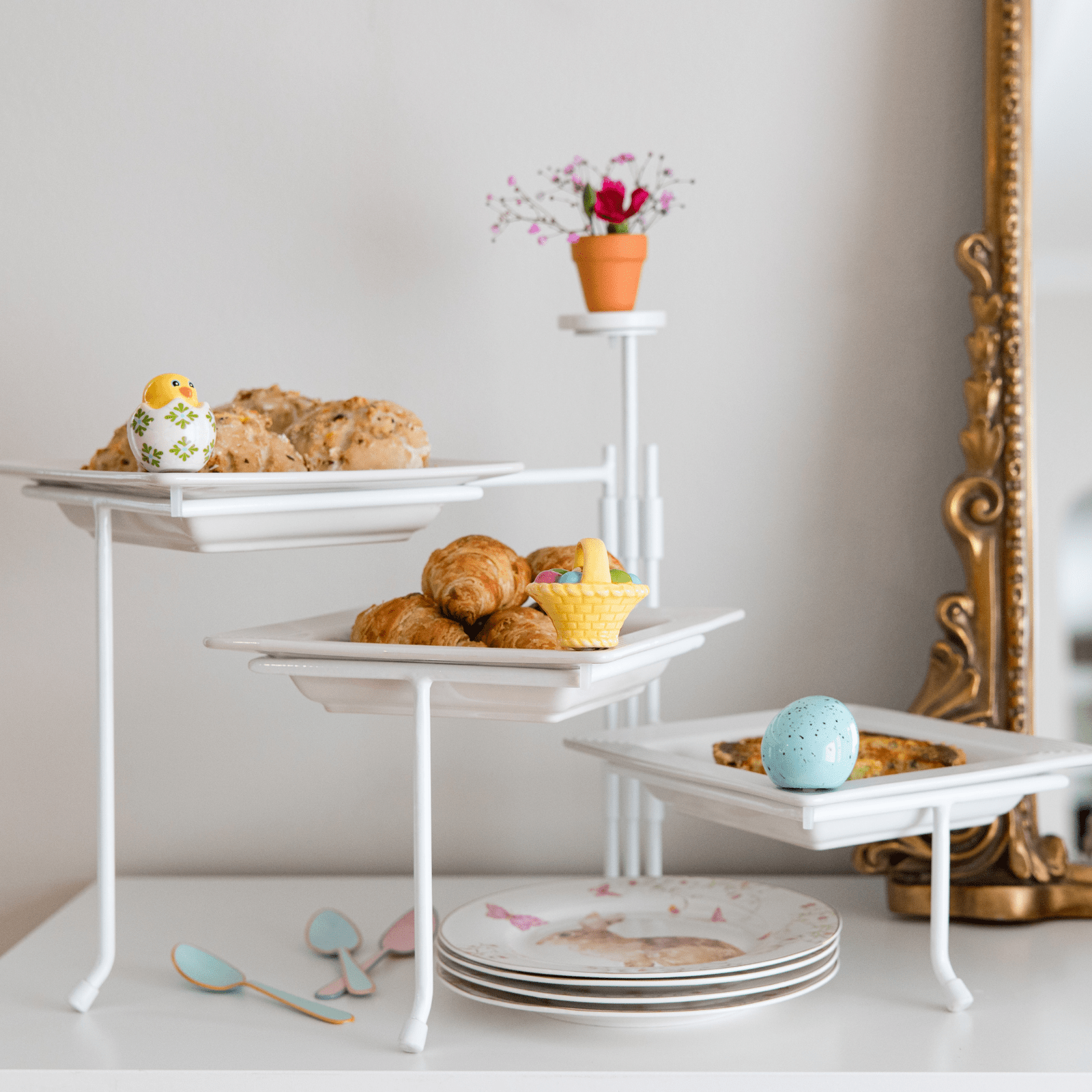 Triple Tier Serving Dish Stand - Lizzy G's Fine Gifts