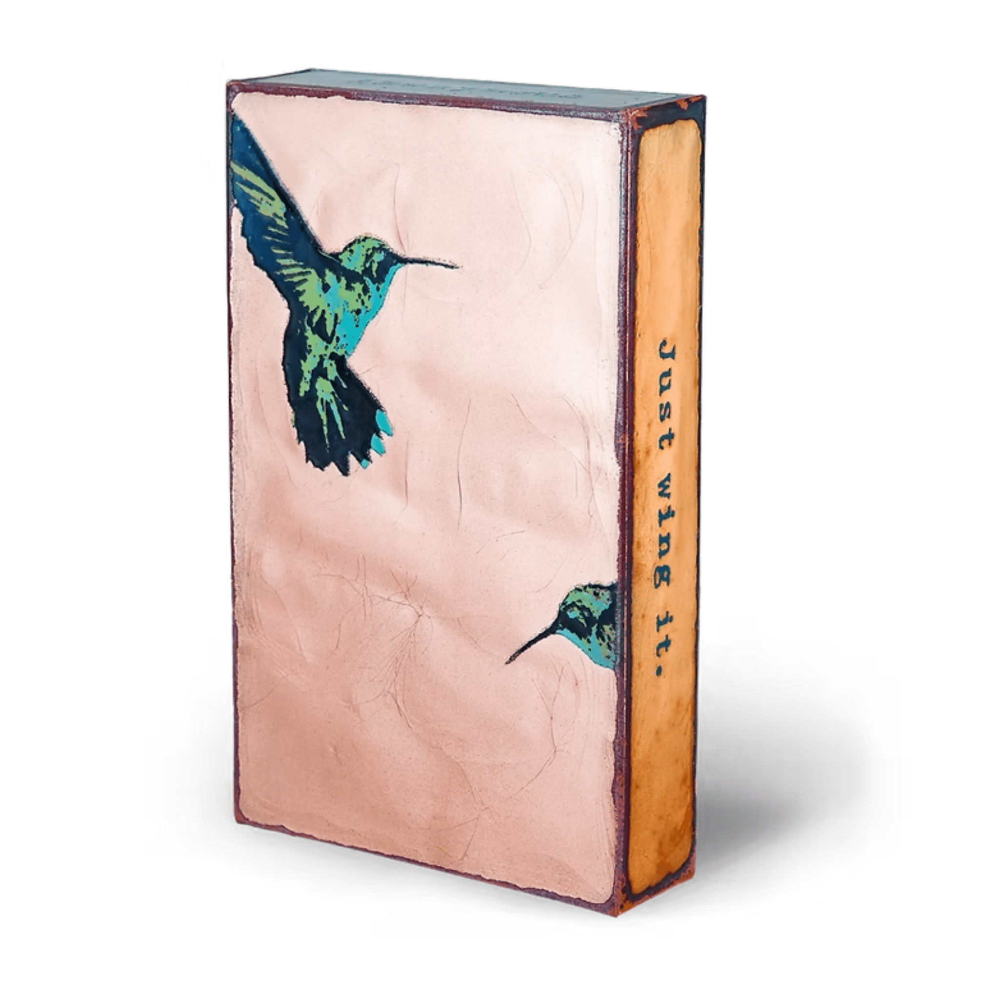 Wing It - 067 RETIRED - Copper Art Block - Lizzy G's Fine Gifts