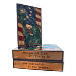 1776 - Limited Edition Spiritile Copper Art Block - Lizzy G's Fine Gifts