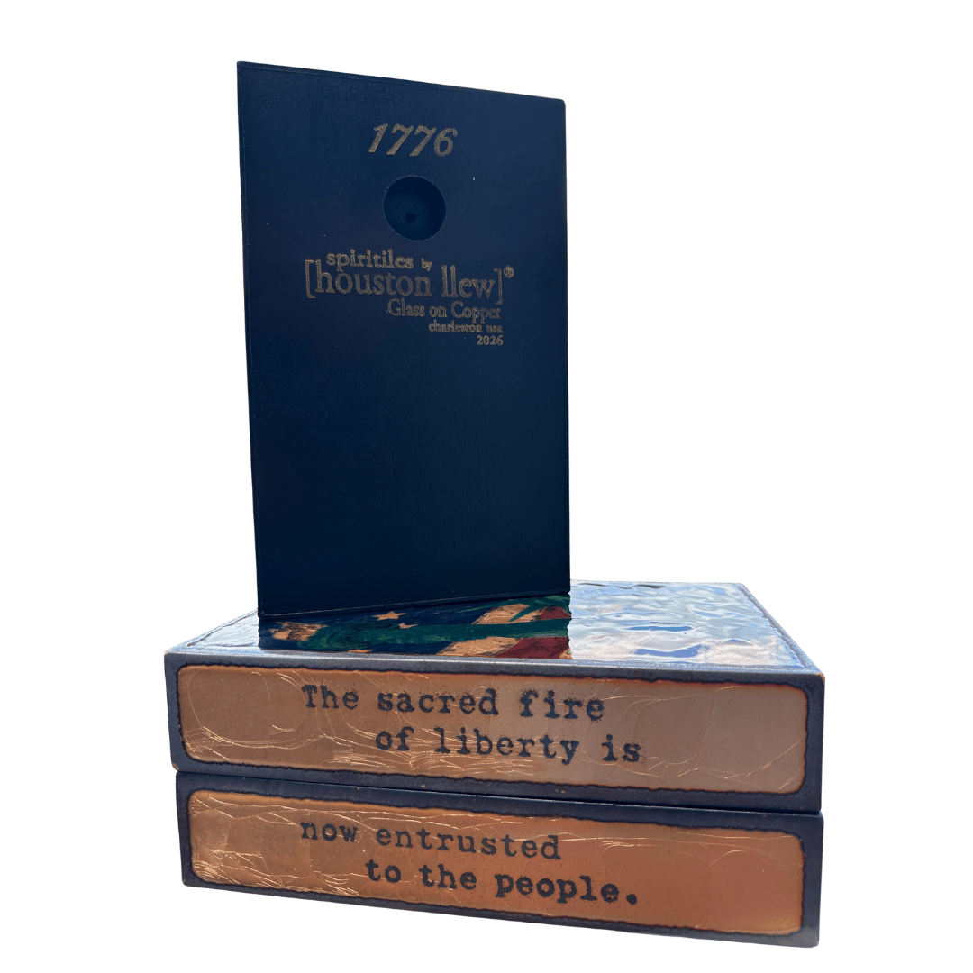 1776 - Limited Edition Spiritile Copper Art Block - Lizzy G's Fine Gifts